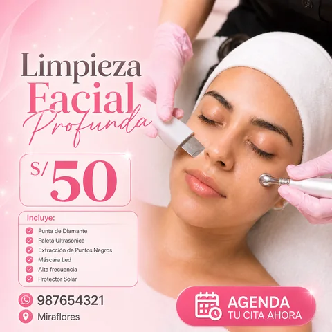 Promoción de limpieza facial